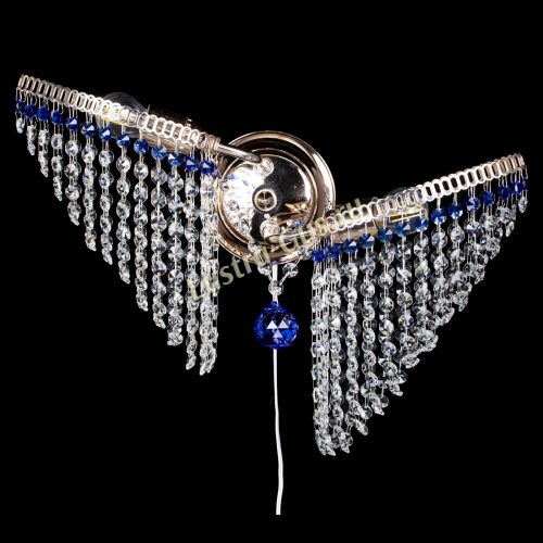 Бра Бутоны №2 синяя в Кирове Гусь Хрустальный