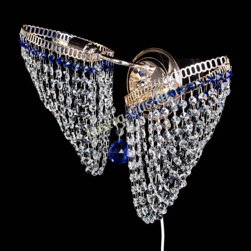 Бра Бутоны №2 синяя в Кирове Гусь Хрустальный