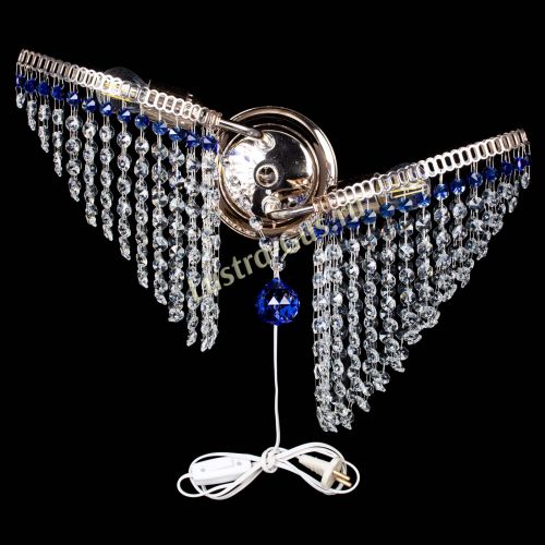 Бра Бутоны №2 синяя в Кирове Гусь Хрустальный