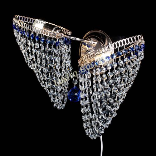 Бра Бутоны №2 синяя в Кирове Гусь Хрустальный