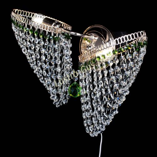 Бра Бутоны №2 зеленая в Кирове Гусь Хрустальный