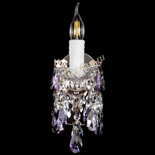 Бра Елизавета №1 мини фиолетовая в Кирове Гусь Хрустальный