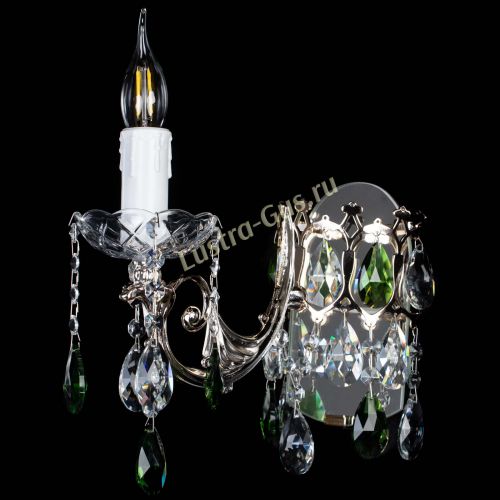 Бра Елизавета №1 мини зеленая в Кирове Гусь Хрустальный