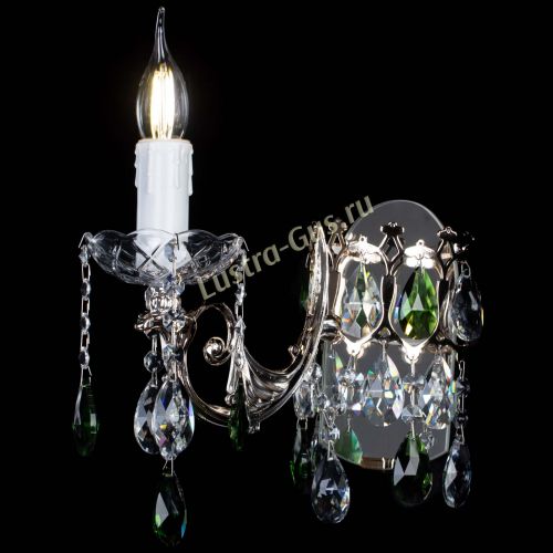 Бра Елизавета №1 мини зеленая в Кирове Гусь Хрустальный