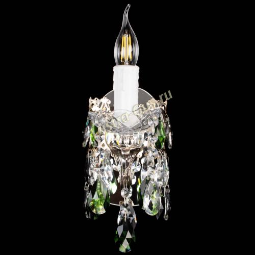 Бра Елизавета №1 мини зеленая в Кирове Гусь Хрустальный