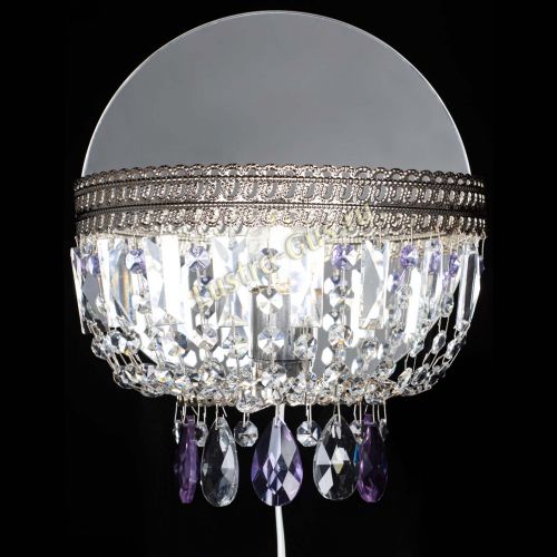 Бра Флоренция журавлик фиолетовая в Кирове Гусь Хрустальный