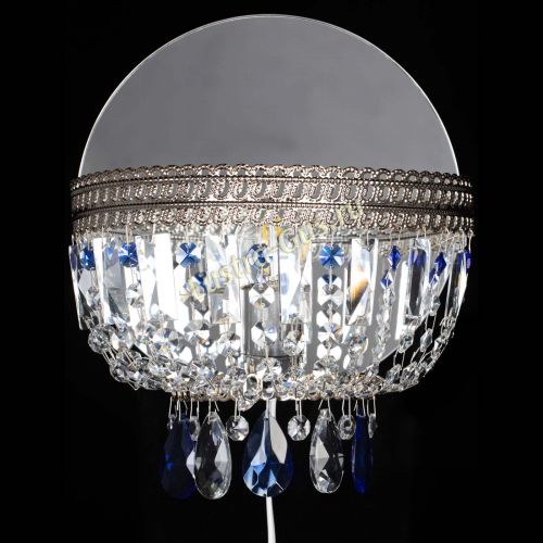 Бра Флоренция журавлик синяя в Кирове Гусь Хрустальный