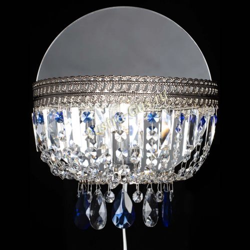 Бра Флоренция журавлик синяя в Кирове Гусь Хрустальный