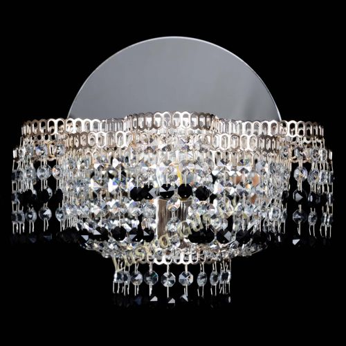 Бра Камелия обтикон Черная в Кирове Гусь Хрустальный