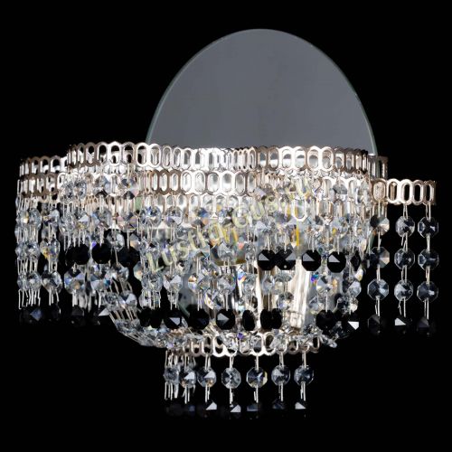 Бра Камелия обтикон Черная в Кирове Гусь Хрустальный