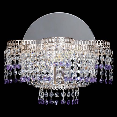 Бра Камелия обтикон Фиолетовая в Кирове Гусь Хрустальный