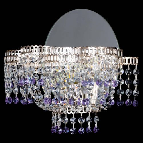 Бра Камелия обтикон Фиолетовая в Кирове Гусь Хрустальный