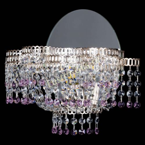 Бра Камелия обтикон Розовая в Кирове Гусь Хрустальный