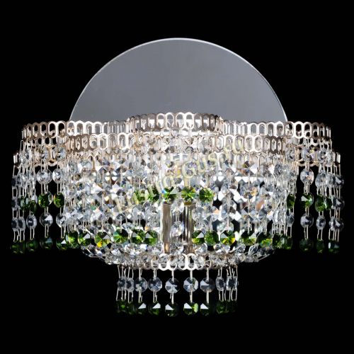 Бра Камелия обтикон Зеленая в Кирове Гусь Хрустальный