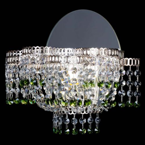 Бра Камелия обтикон Зеленая в Кирове Гусь Хрустальный