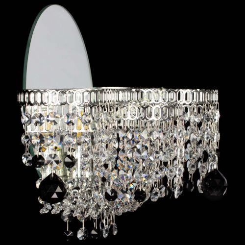 Бра Камелия шар черная в Кирове Гусь Хрустальный