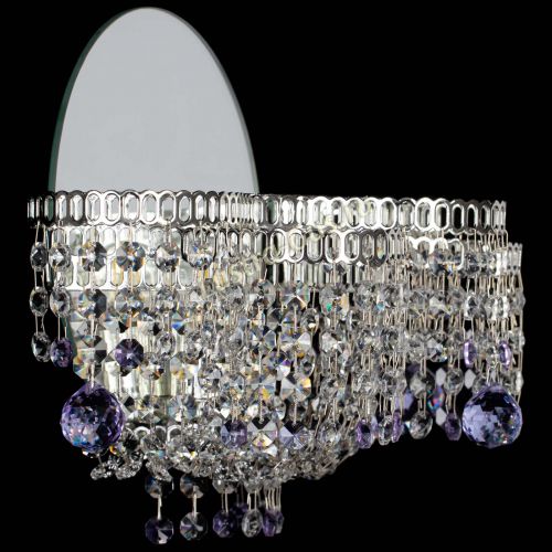 Бра Камелия шар фиолетовая в Кирове Гусь Хрустальный