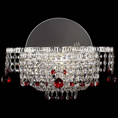 Бра Камелия шар красная в Кирове Гусь Хрустальный