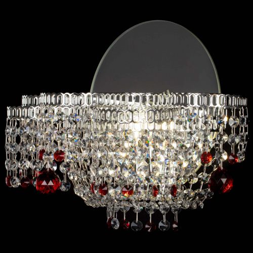 Бра Камелия шар красная в Кирове Гусь Хрустальный