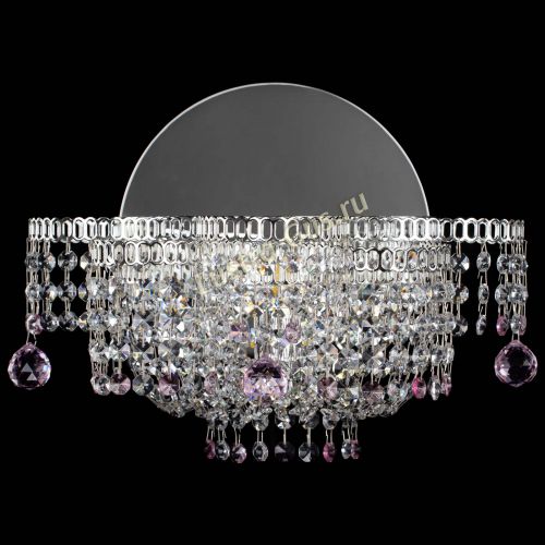 Бра Камелия шар розовая в Кирове Гусь Хрустальный