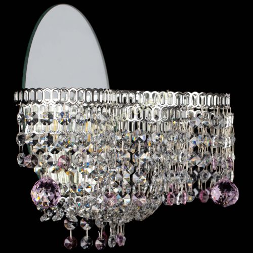 Бра Камелия шар розовая в Кирове Гусь Хрустальный