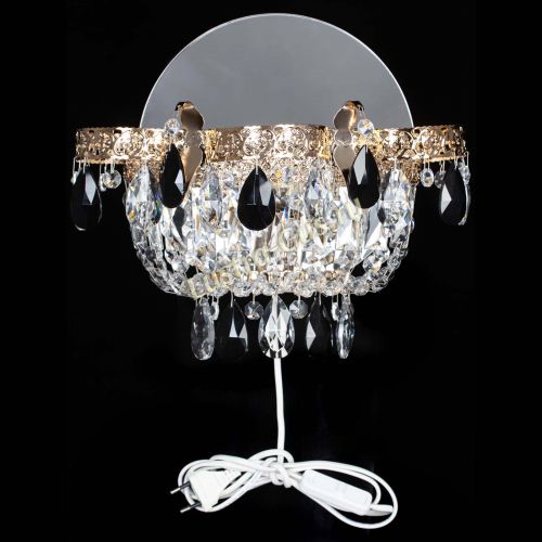 Бра Камея Флора черная в Кирове Гусь Хрустальный