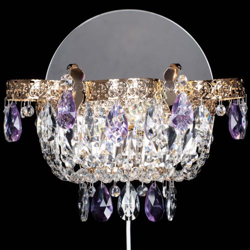 Бра Камея Флора фиолетовая в Кирове Гусь Хрустальный