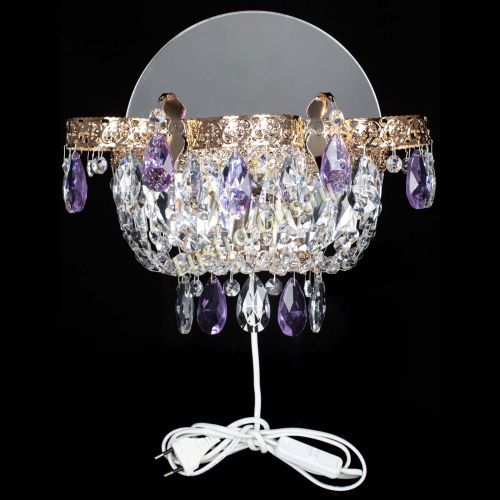 Бра Камея Флора фиолетовая в Кирове Гусь Хрустальный