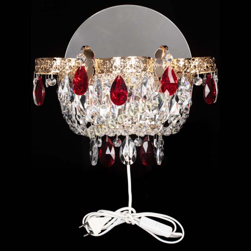 Бра Камея Флора красная в Кирове Гусь Хрустальный