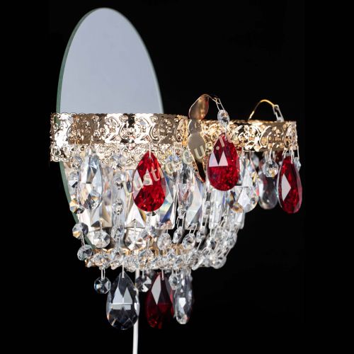 Бра Камея Флора красная в Кирове Гусь Хрустальный