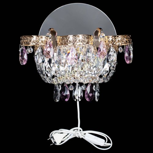 Бра Камея Флора розовая в Кирове Гусь Хрустальный