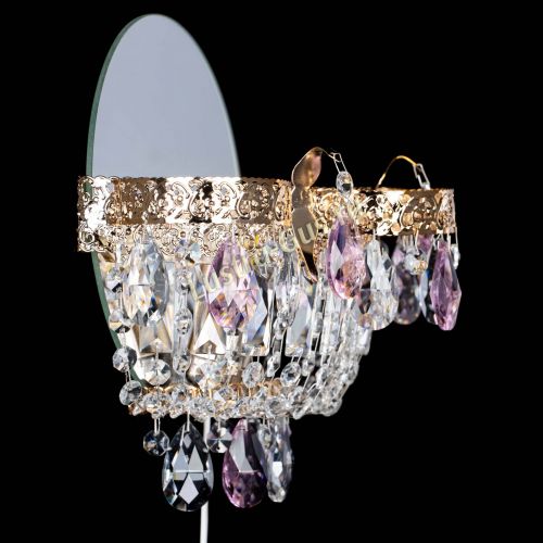 Бра Камея Флора розовая в Кирове Гусь Хрустальный