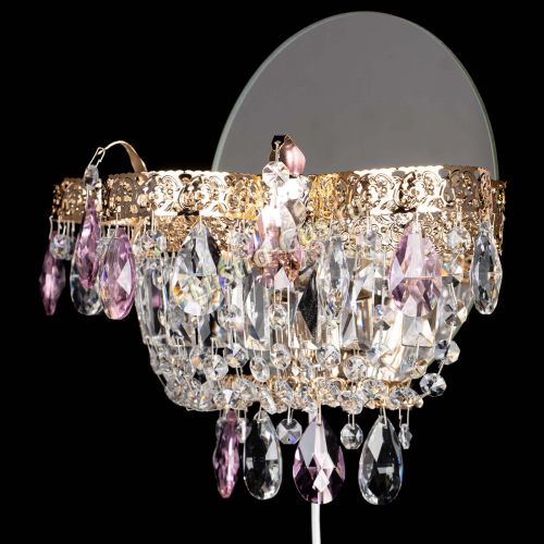 Бра Камея Флора розовая в Кирове Гусь Хрустальный