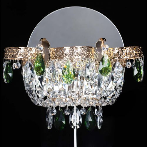 Бра Камея Флора зеленая в Кирове Гусь Хрустальный