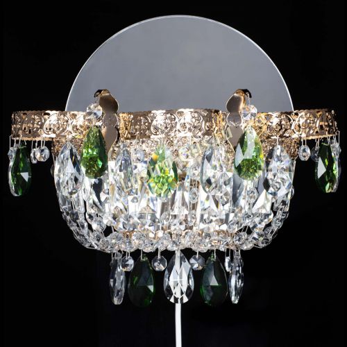 Бра Камея Флора зеленая в Кирове Гусь Хрустальный