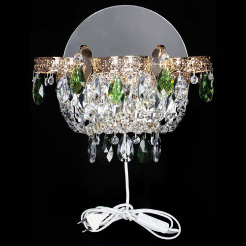 Бра Камея Флора зеленая в Кирове Гусь Хрустальный