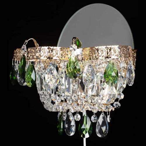 Бра Камея Флора зеленая в Кирове Гусь Хрустальный