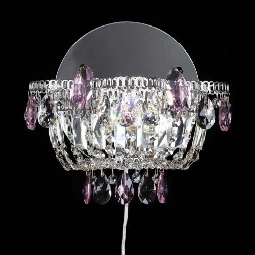 Бра Камея розовая в Кирове Гусь Хрустальный