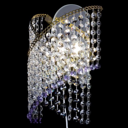 Бра Космея №1 фиолетовая под бронзу в Кирове Гусь Хрустальный