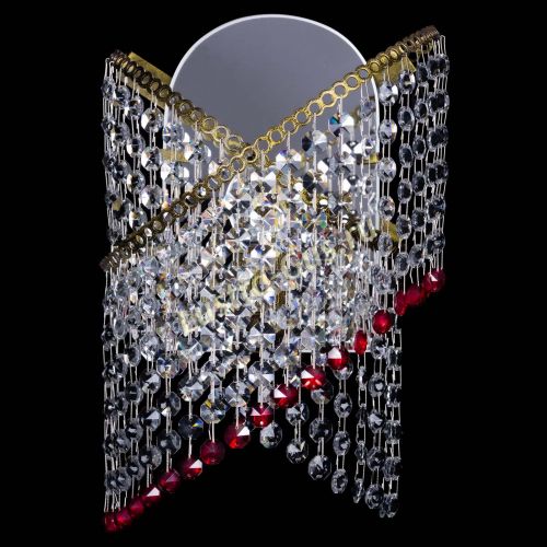 Бра Космея №1 красная под бронзу в Кирове Гусь Хрустальный