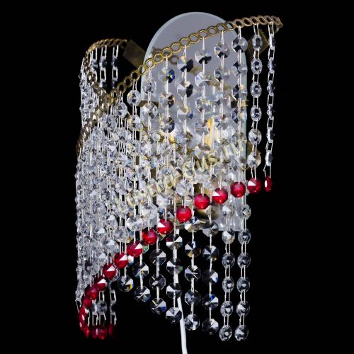 Бра Космея №1 красная под бронзу в Кирове Гусь Хрустальный