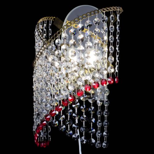 Бра Космея №1 красная под бронзу в Кирове Гусь Хрустальный