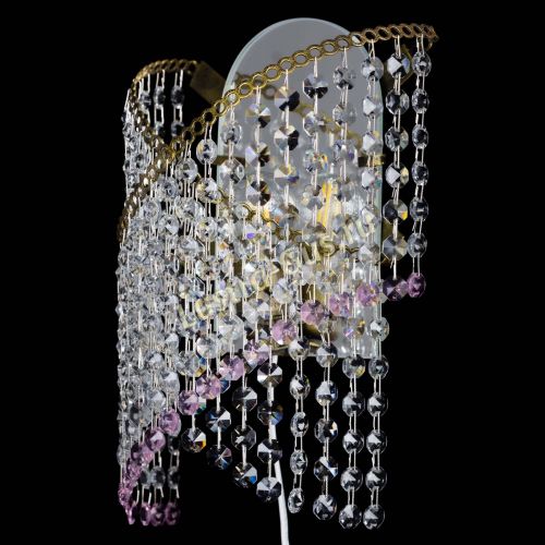 Бра Космея №1 розовая под бронзу в Кирове Гусь Хрустальный