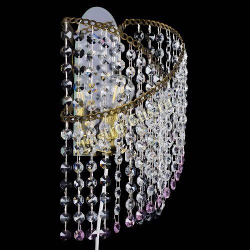 Бра Космея №1 розовая под бронзу в Кирове Гусь Хрустальный