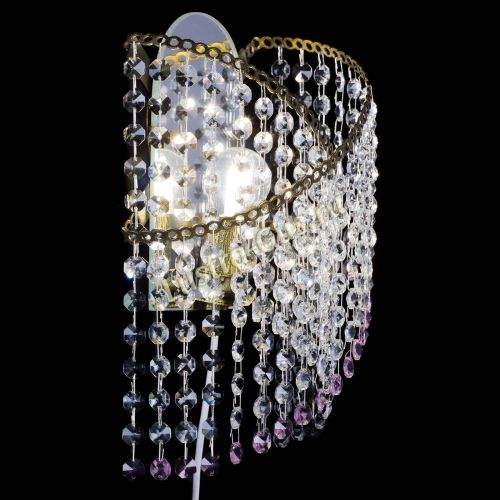 Бра Космея №1 розовая под бронзу в Кирове Гусь Хрустальный