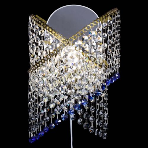 Бра Космея №1 синяя под бронзу в Кирове Гусь Хрустальный