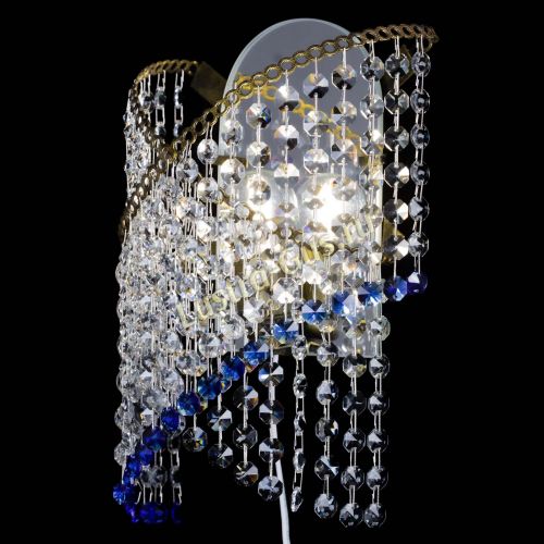 Бра Космея №1 синяя под бронзу в Кирове Гусь Хрустальный