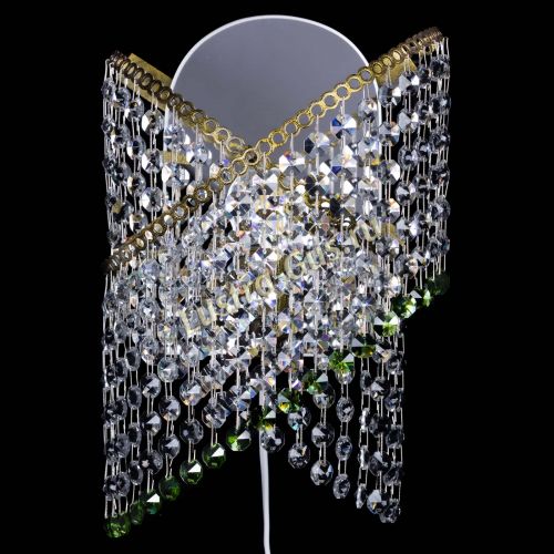 Бра Космея №1 зеленая под бронзу в Кирове Гусь Хрустальный