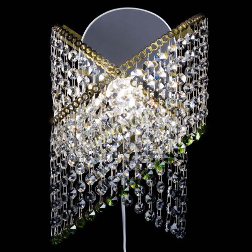 Бра Космея №1 зеленая под бронзу в Кирове Гусь Хрустальный