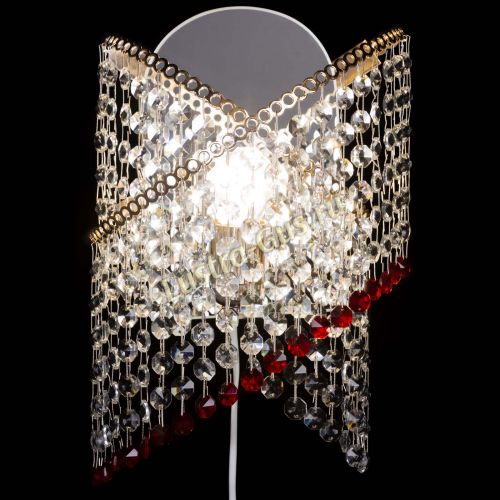 Бра Космея №1 красная в Кирове Гусь Хрустальный